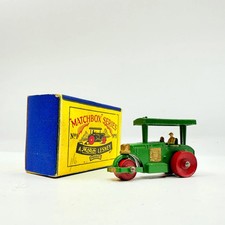Matchbox Lesney 1a Aveling Barford Diesel Road Roller with Rare Script Box 