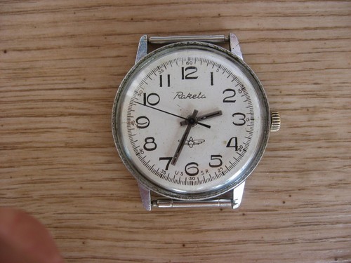 Vintage soviet watch raketa - vintage,