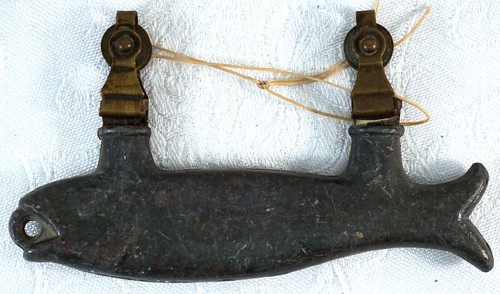 Antique lead brass trolley - lead, &