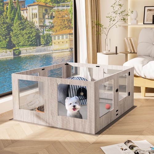 Large tempered glass dog - large,