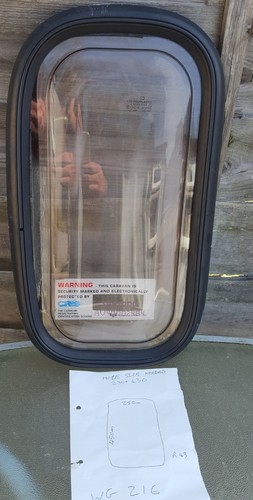 Caravan door window - -, side