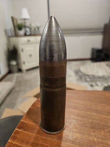 Vintage ww2 brass shell case - brass,