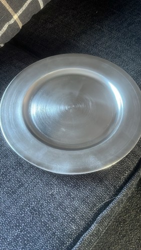 Silver charger plates 13 - silver,