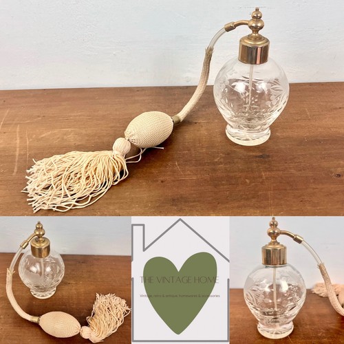 Vintage cut glass - glass, perfume
