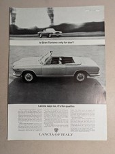 Lancia Flavia vignale Original 1964 Paper Magazine Advert