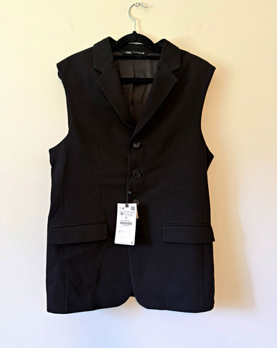 Zara black longline tailored - longline,