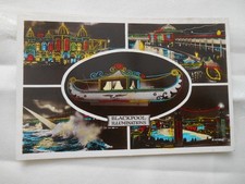 BLACKPOOL LANCASHIRE ILLUMINATIONS OLD RP POSTCARD MULTIVIEW