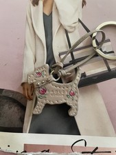 Radley Cream Leather Dog Tag /