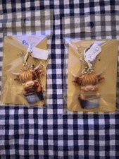 Highlander Cows Keyrings