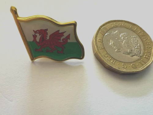The welsh dragon lapel - the, pin