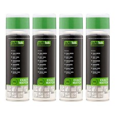 4x Autotek Rover Tara Green Fast Drying High Coverage Aerosol Spray Paint 300mL