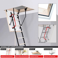 Accessories for MINI Wooden Metal Loft Ladder -Handrail -Balustrade -Ceiling Kit