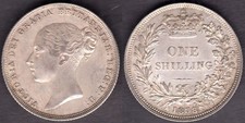 (NAL). Great Britain. Victoria (1837-1901) silver Shilling. 1838.        DY23774