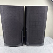 TECHNICS SB-CH530A 3 Way Speaker System Speakers Black Wood Effect Tested Works