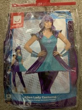 Ladies Alien Lady Costume Fancy Dress Halloween Rocky Horror Brand New Size Xs