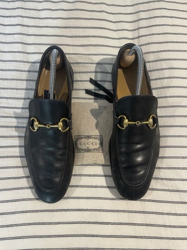 Gucci jordaan black leather - black,