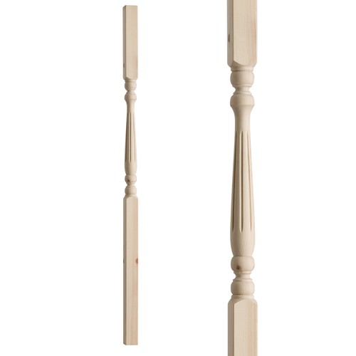 Stair spindle fluted - stair,