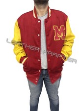 Michael Jackson MJ Thriller Beat It Bomber Letterman Varsity Wool Jacket