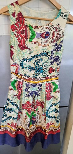 Laura ashley silk dress size - silk,