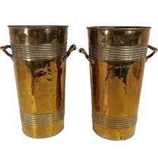 Pair vintage brass - of, umbrella