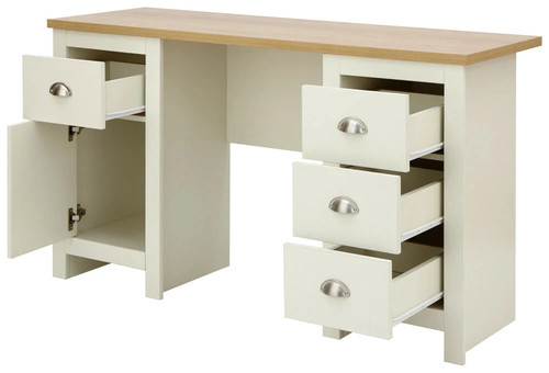 Cream large study desk dresser - study,