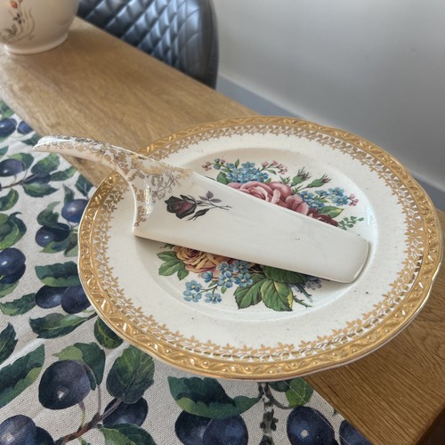 Vintage cake sandwich plate - cake,