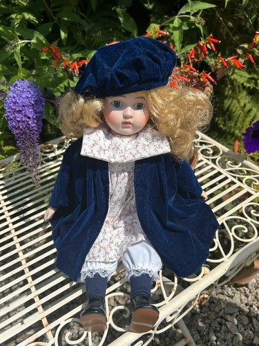Porcelain girl doll alberon - porcelain,