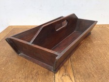 ANTIQUE WOODEN BUTLERS CUTLERY