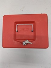 Helix Red Metal Cash Box with