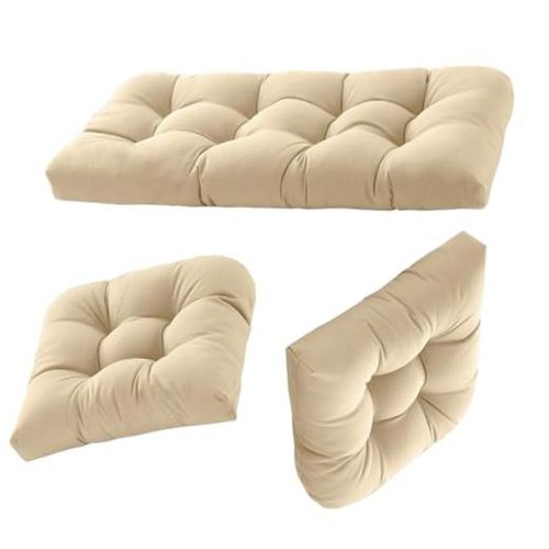 Wicker chair cushions bench - chair,