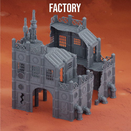 Large ruined factory - large,