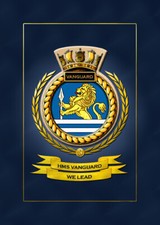 HMS VANGUARD FRAMED SHIPS