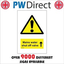 SIGN MAINS WATER SHUT OFF