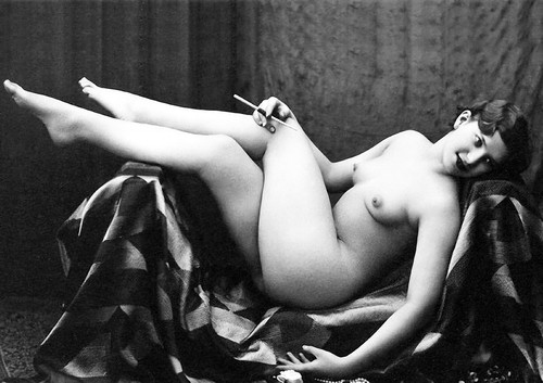 Vintage nude study monochrome - nude,