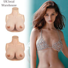 Realistic Fake Boobs plate Silicone Breast Forms B-G Cup Cosplay Crossdresser UK