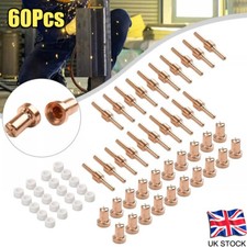 60pcs Plasma Cutter Tips Nozzle Accessories for LG-40 PT-31 Torch CUT50 CUT40 UK