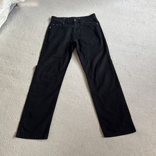 Hugo Boss mens Black Alabama Jeans W34 L32 VGC