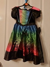 Girls Dress Up Rainbow Witch