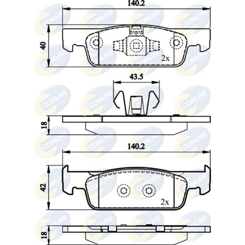 Brake pads set for smart - brake,