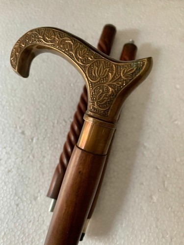 Fold wooden walking stick - 3,