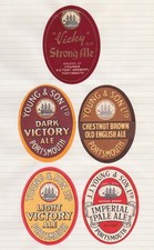 Collection of 9 beer labels