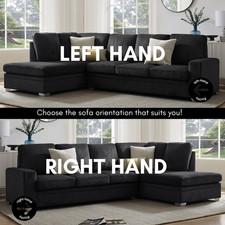 Corner Sofa Left Hand or Right Hand Facing L-Shaped Terminal Sofa