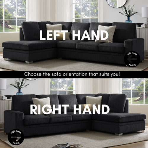 Corner sofa left - or, right