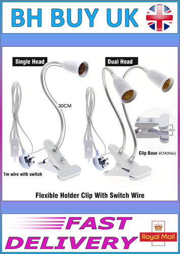 Clip e27 gooseneck bulb - clip,