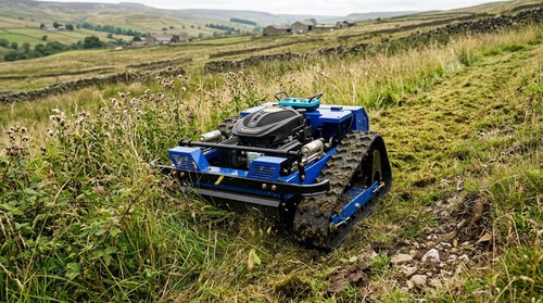 Remote control tracked mower - control,