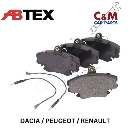 Front brake pads fits peugeot - front,