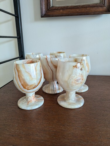Set vintage onyx - vintage, goblets