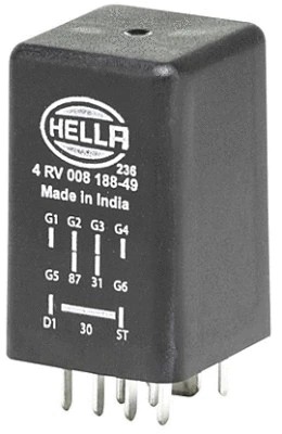 Control unit glow - control, time