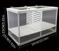 Aquarium Fish Tank Guppy Breeding Breeder Baby/Fry Net Trap Box Hatchery 