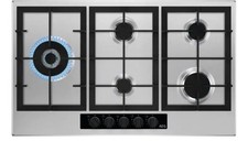 AEG 6000 Slim Line 5 Burner Gas Hob 90cm HGB95522YM - Stainless Steel